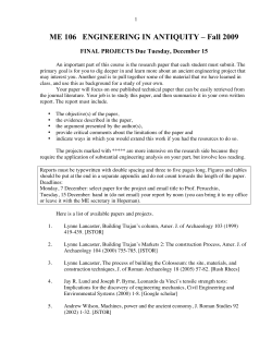 projects - Mechanical Engineering : University of Rochester