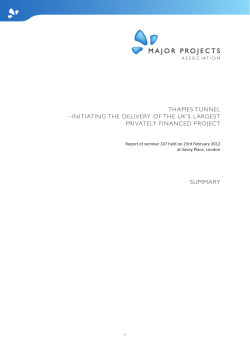 Summary - Major Projects Association