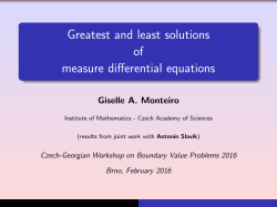 Greatest and least solutions of measure differential equations