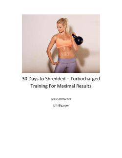 30 Days to Shredded
