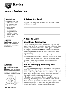 Acceleration Reading