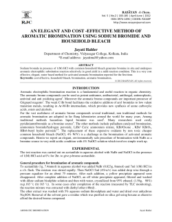 an elegant and cost -effective method of aromatic bromination using