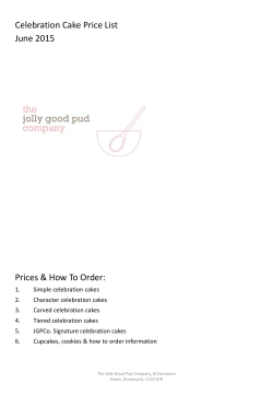 Celebration Cake Prices