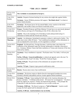 the july crisis - the AP European History Wiki!