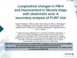 Longitudinal changes in FIB-4 and improvement in fibrosis stage