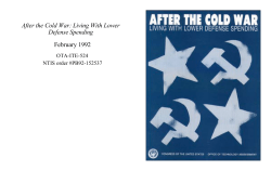 After the Cold War: Living With Lower Defense Spending
