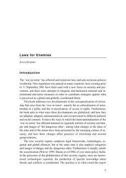 Laws for Enemies
