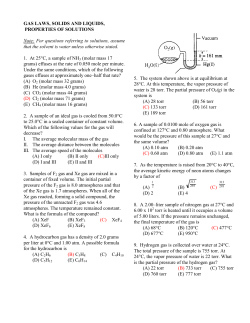 gas laws, solids and liquids, properties of