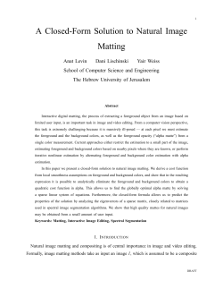 A Closed-Form Solution to Natural Image Matting
