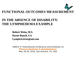 FUNCTIONAL OUTCOMES MEASUREMENT IN THE ABSENCE OF
