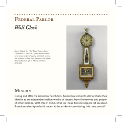 Federal Parlor Wall Clock