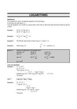 LOGARITHMS