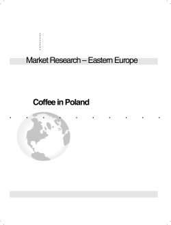 Market Research &ndash; Eastern Europe Coffee in Poland