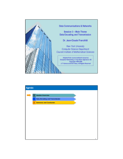 Data Encoding and Transmission