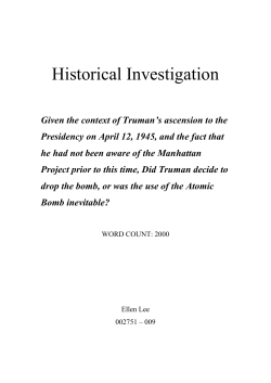 Historical Investigation