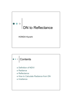 DN to Reflectance
