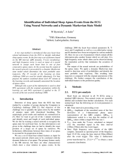 Identification of Individual Sleep Apnea Events from the ECG Using
