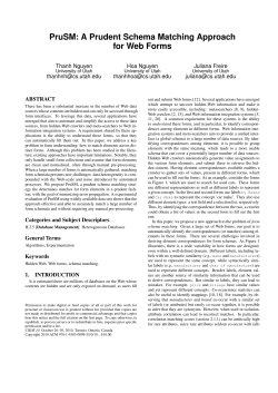 PruSM: A Prudent Schema Matching Approach