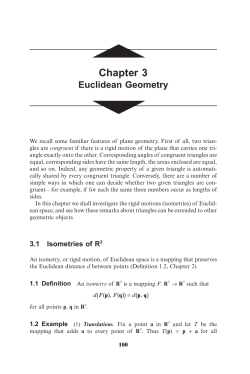 Chapter 3 Euclidean Geometry