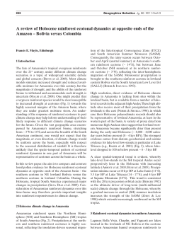 A review of Holocene rainforest ecotonal dynamics at