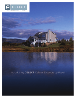 Introducing CELECT Cellular Exteriors by Royal.