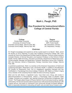 Mark L. Paugh, PhD - Hospice of Marion County