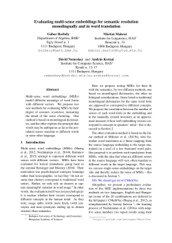 Evaluating multi-sense embeddings for semantic