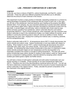 lab &ndash; percent composition of a mixture