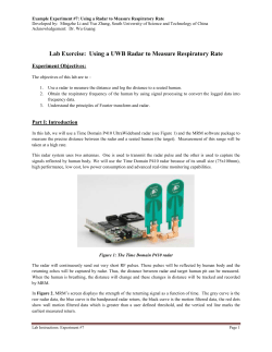 Using a UWB Radar to Measure Respiratory Rate