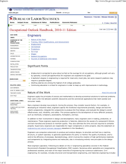 Occupational Outlook Handbook, 2010-11 Edition