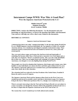 Japanese-American Internment Camps