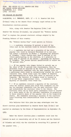Another Occurrence In Kansas - Robert J. Dole Archive and Special