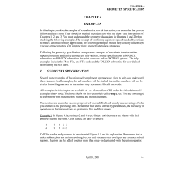 CHAPTER 4 EXAMPLES I. GEOMETRY SPECIFICATION