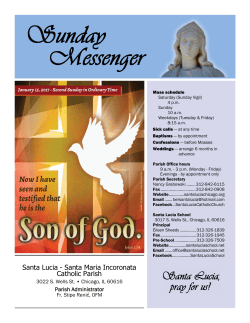 January 15, 2017 - Santa Lucia