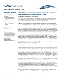 Calibration and correction procedures for cosmicray neutron soil