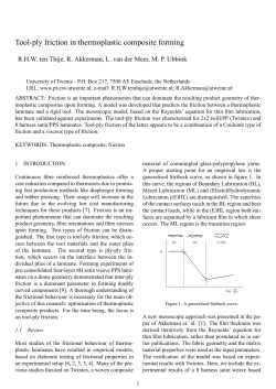 Tool-ply friction in thermoplastic composite forming
