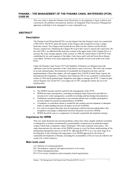 Full case study  - Global Water Partnership