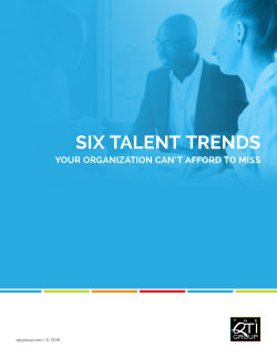 six talent trends