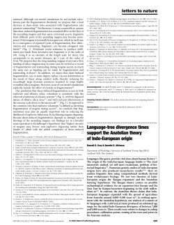 Language-tree divergence times support the Anatolian theory of
