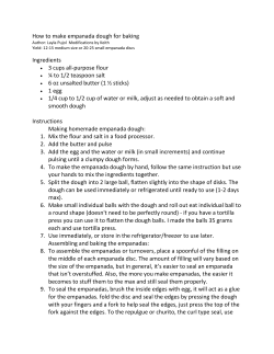 How to make empanada dough for baking Ingredients &bull; 3 cups all