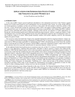 applications for immigration status under