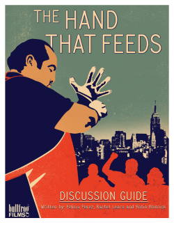 THE HAND THAT FEEDS - Discussion Guide