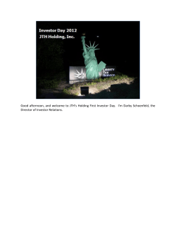 Investor Day Transcripts - Investor Relations Solutions