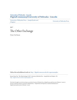 The Other Exchange - DigitalCommons@University of Nebraska