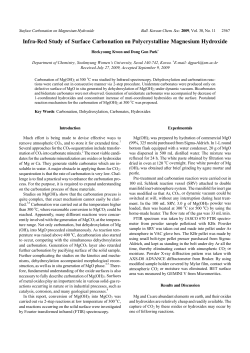 Infra-Red Study of Surface Carbonation on