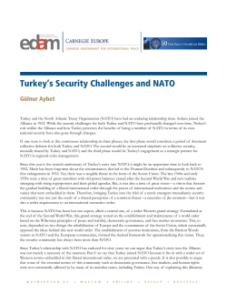 Turkey`s Security Challenges and NATO