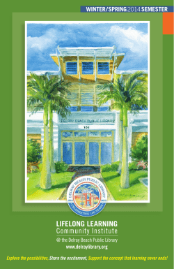 Delray Beach Public Library Brochure