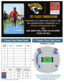 Jaguars Order Form - 1st Place Fundraising