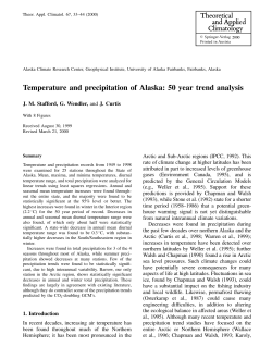 Temperature and precipitation of Alaska: 50 year trend analysis