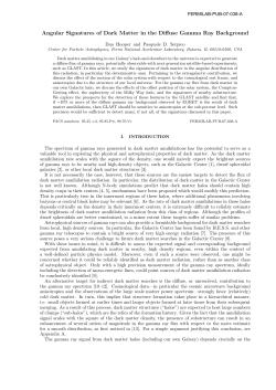 Angular Signatures of Dark Matter in the Diffuse Gamma Ray